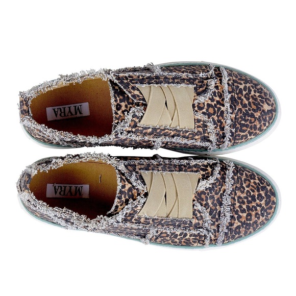 NEW Myra Bag Cosier Elastic Stretch Slip-On Sneakers Cheetah Animal Print Size 8 - Picture 3 of 4